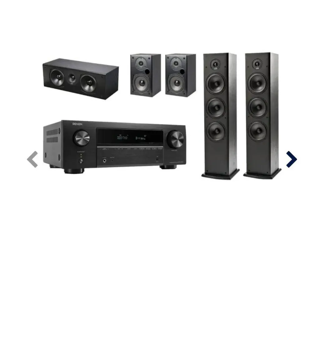 AV Receiver Denon AVR-X580BT+ repro Polk T15, T30, T50 černý
