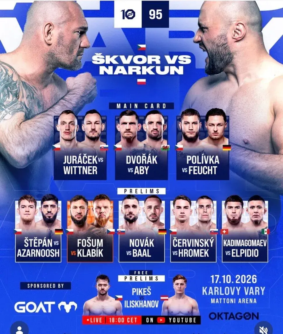 Vstupenka Lístek Oktagon 95 Karlovy Vary