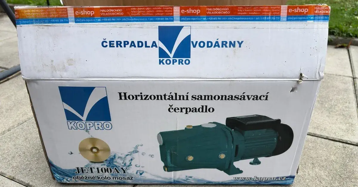 Nepoužité čerpadlo KOPRO JET 100A Y 230V 1,1 kW