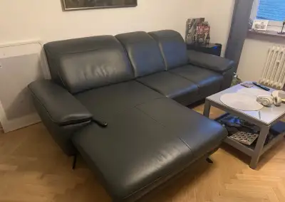 kožená rohová sedačka Dieter Knoll s motorizací