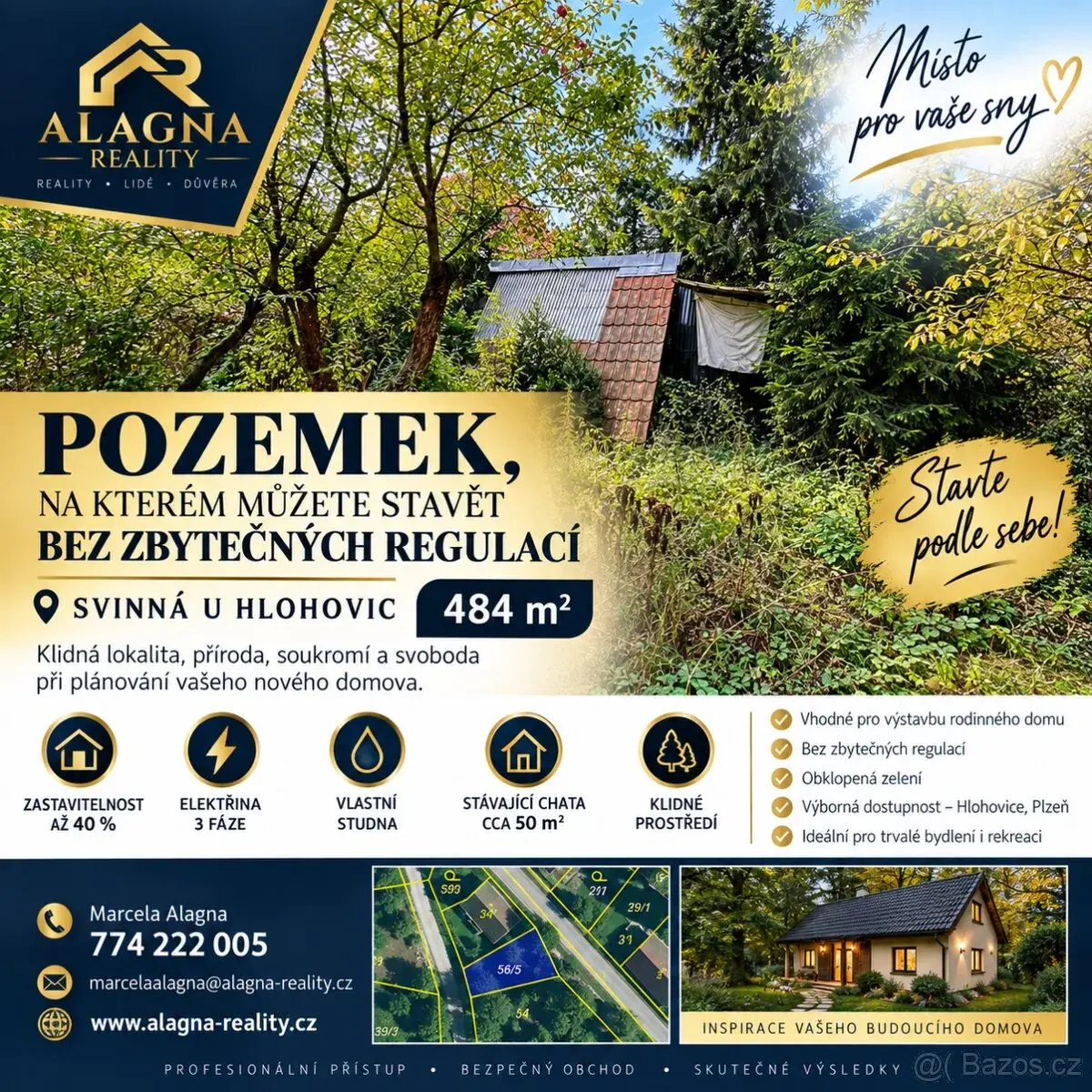 Nemovitost – pozemek 484 m²