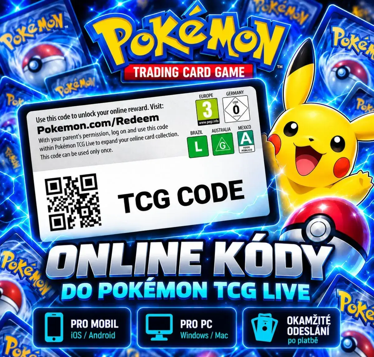 Pokémon TCG Live – Kódy 1+1 zdarma | Scarlet & Violet