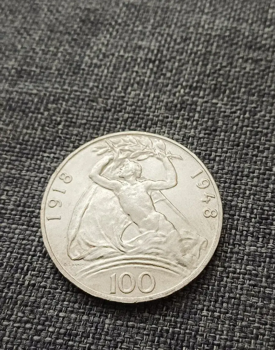 100 kčs 1948 30 let republiky č.1