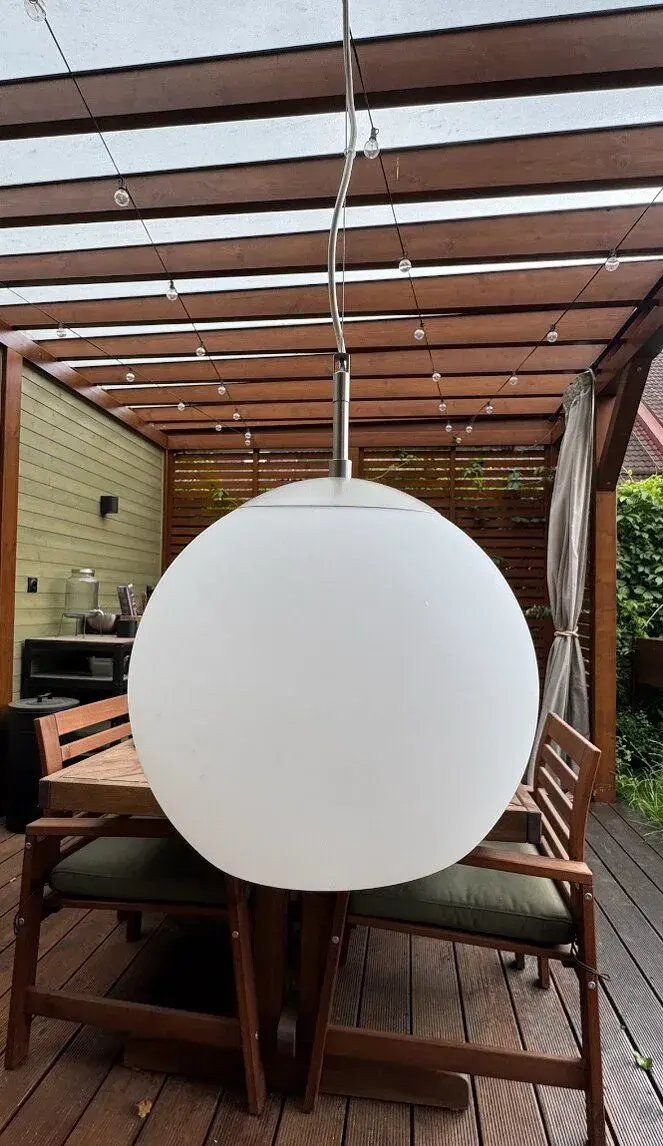 IKEA SET Skleněný lustr + nástěnná lampa
