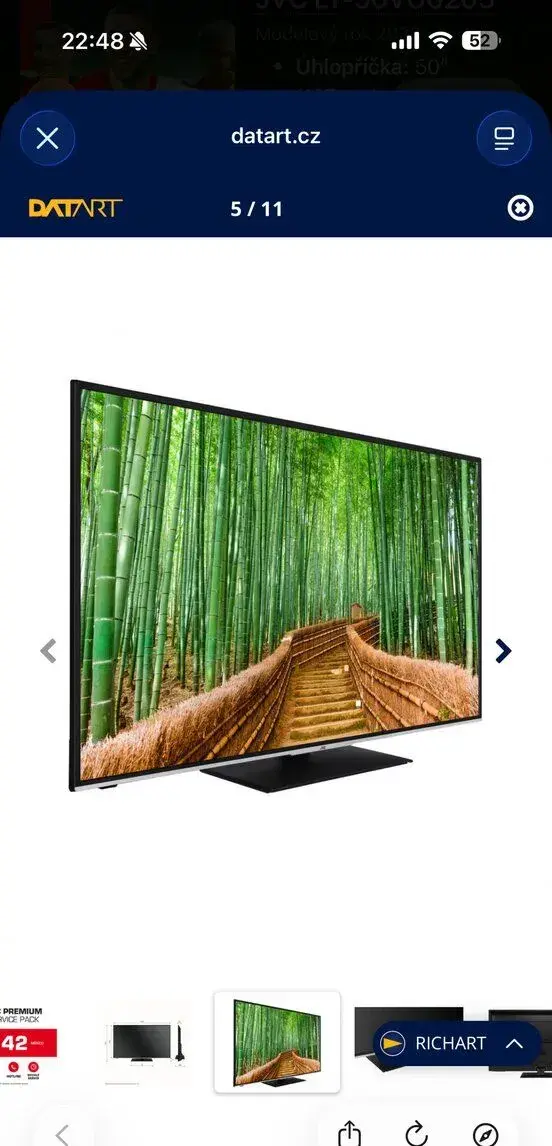 Smart TV značka JVC - STAV JAKO NOVÁ