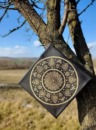 Mandala zlatá