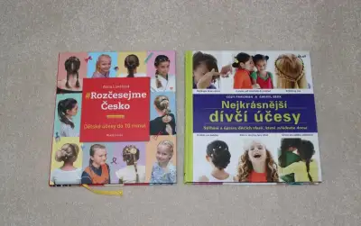 Knihy Rozčesejme Česko a Nejkrásnější dívčí účesy