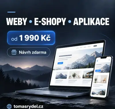 WEBY • E-SHOPY • APLIKACE | od 1 990 Kč