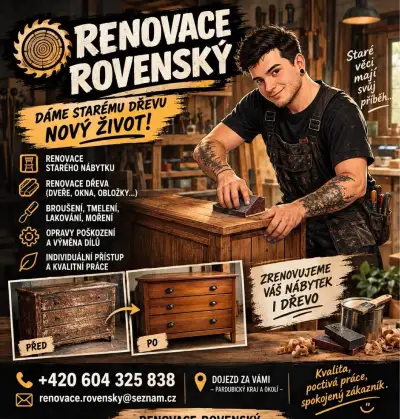 Renovace dřeva 🪵