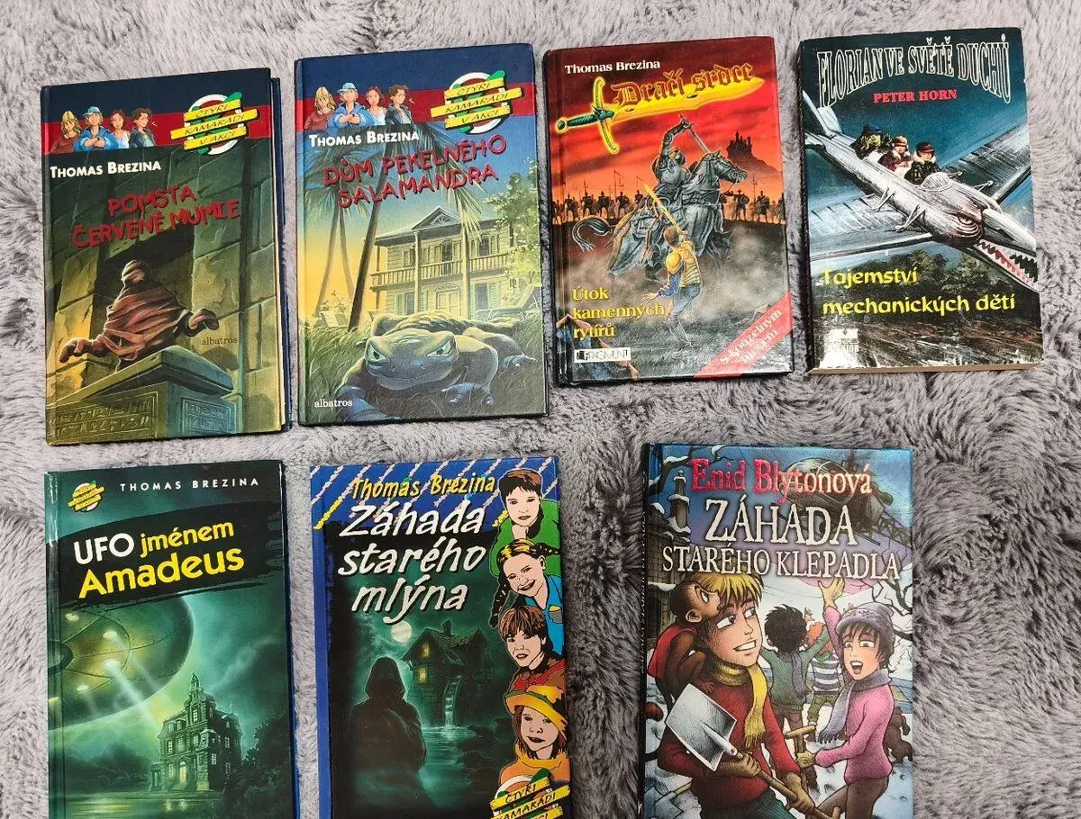 7 dětských dobrodružných knih Brezina, Blytonová