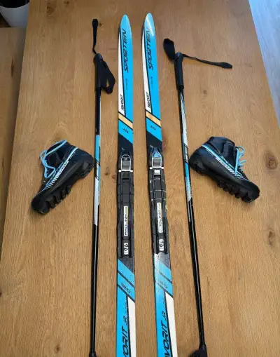 Dětské běžky SPORTEN Favorit 120cm + hůlky + boty