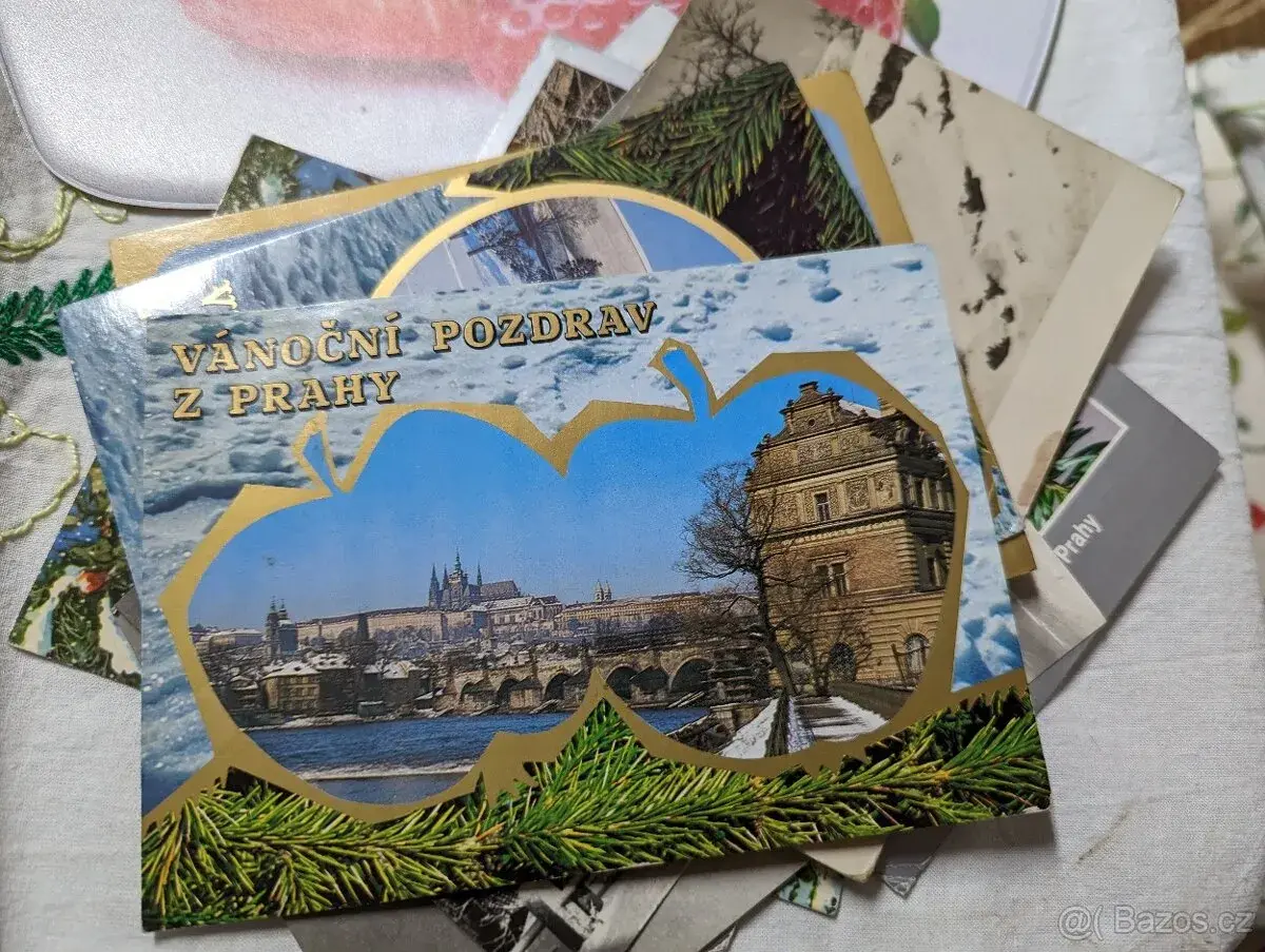 Vánoční pozdravy z měst ve formě pohledu