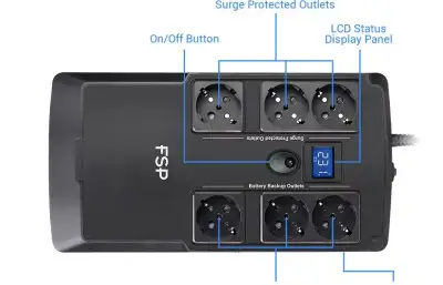 FSP NanoFit 800 – záložní zdroj (UPS)
