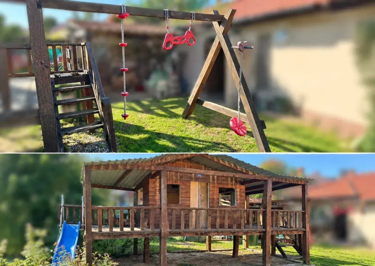 Zahradní starší domek pro děti