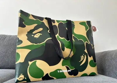 WTS BAPE Split Camo Shark Full Zip Hoodie (Navy)