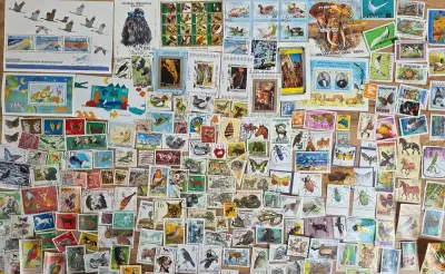 Sbírka známek fauna