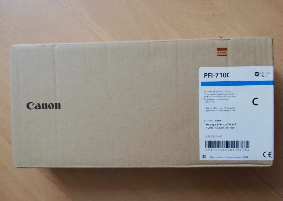 Originální inkoust Canon PFI-710C (2355C001), azurový, 700 m