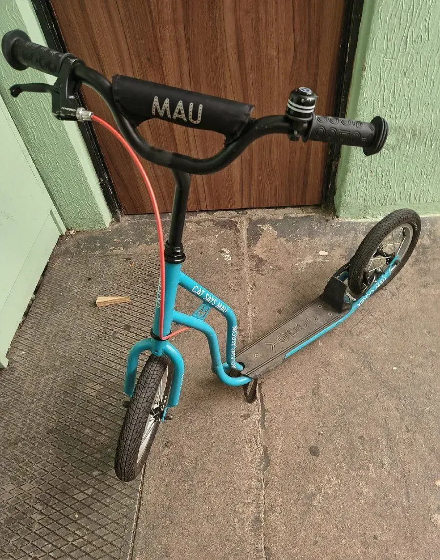 Dětská koloběžka Yedoo Mau (12"/12") – Tyrkysová