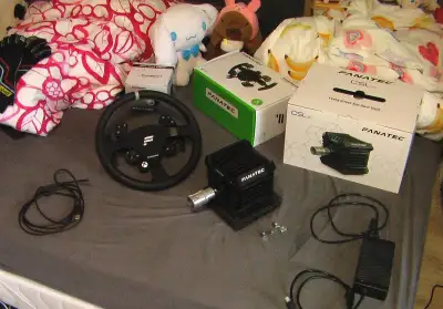 Fanatec CSL DD (8Nm), ClubSport Hub V2 a CSL Elite pedály V2