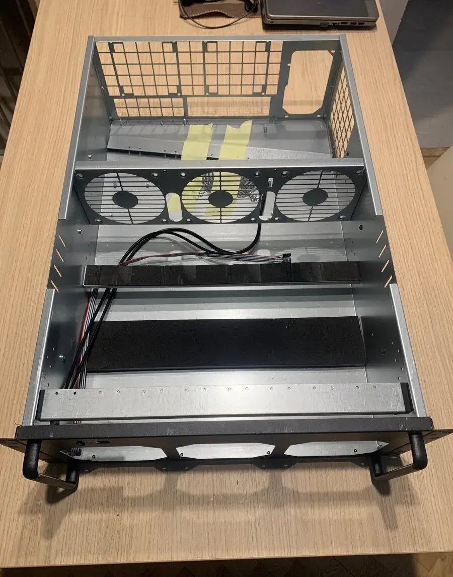 Inter-Tech 4U 6-8 GPU 19 Inch Mining Rig Server Case