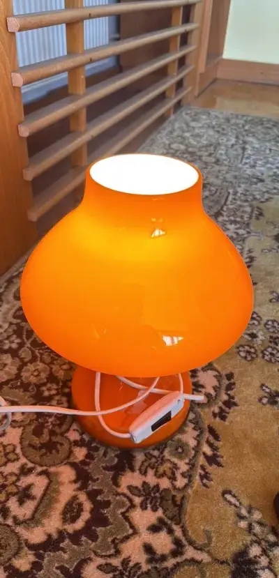 Retro skleněná stolní lampa ČSSR – typ 337