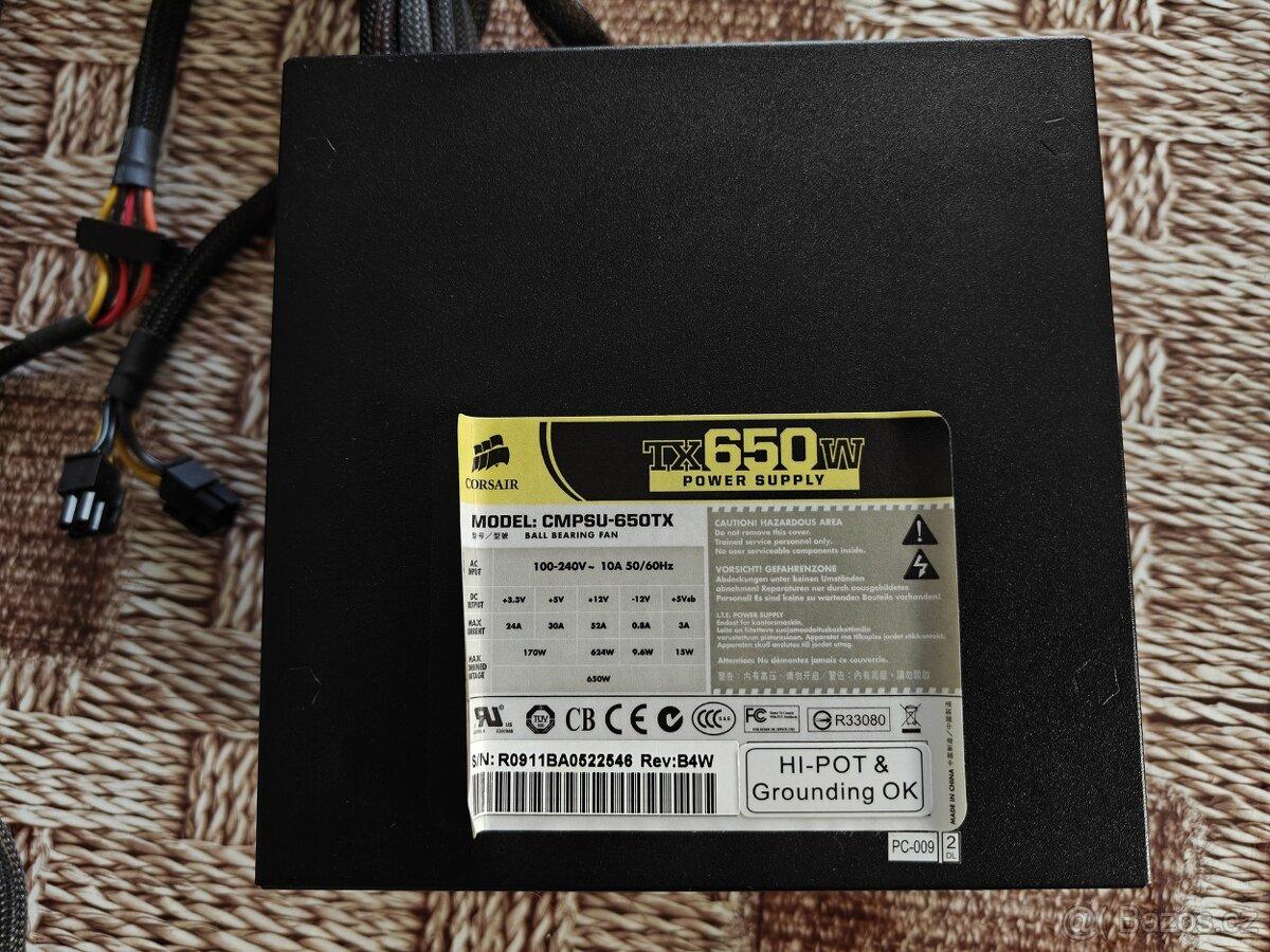 PC zdroj Corsair TX 650W
