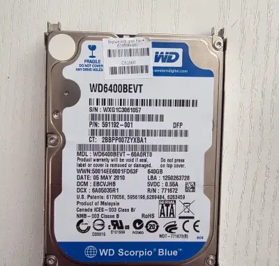 HDD WD 640 GB 2,5"