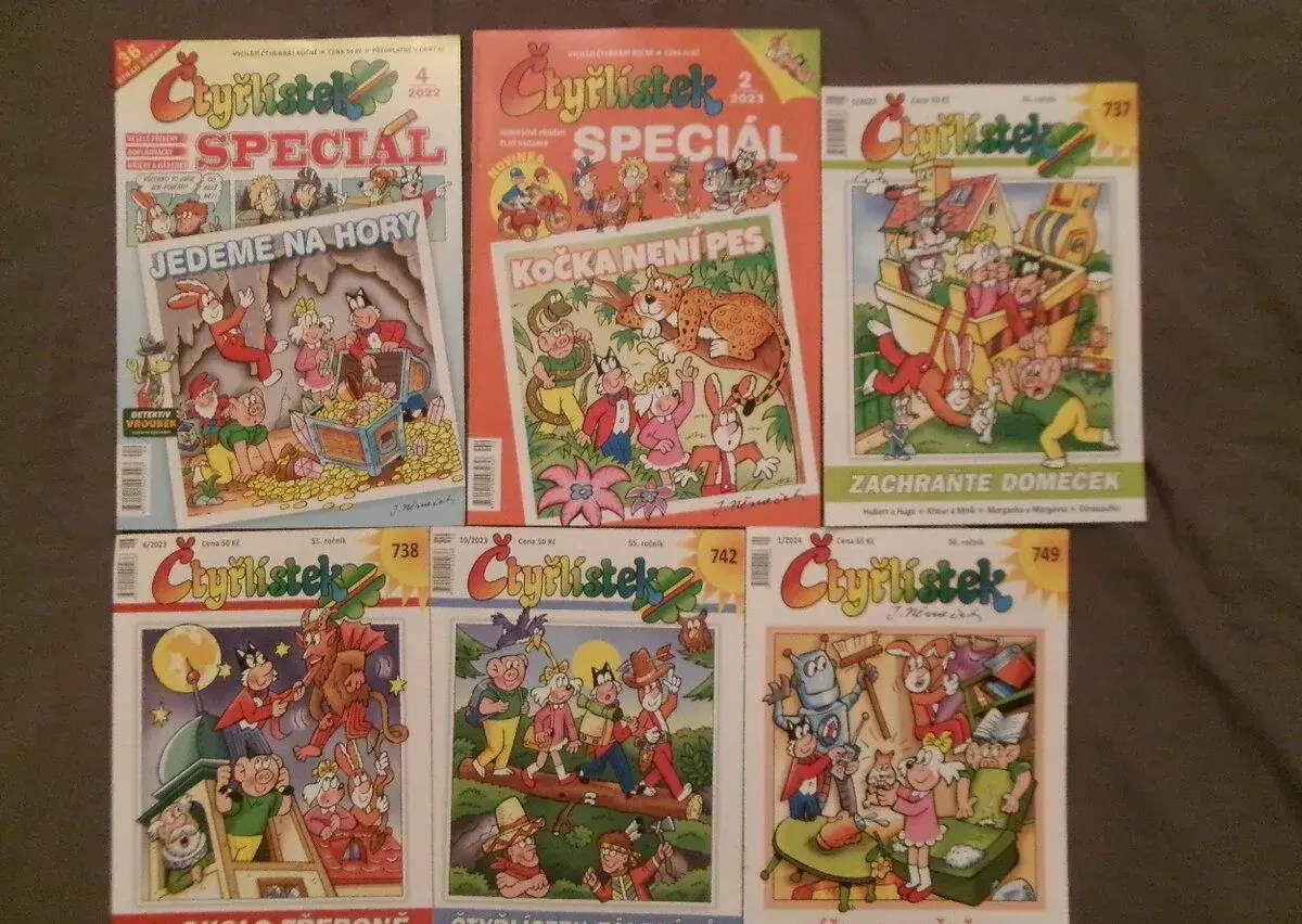 Nové časopisy Čtyřlístek + Čtyřlístek Speciál.