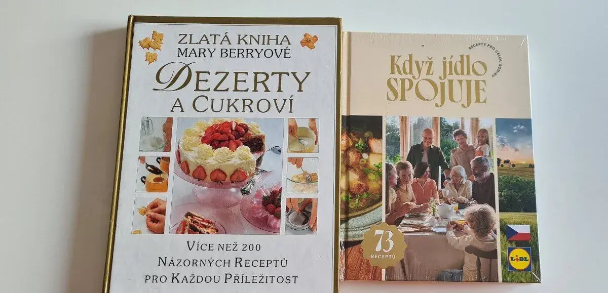 Zlata kniha Mary Berryové Dezerty cukroví + Paulus