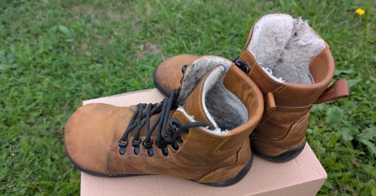 Kožené Barefoot zimní, kotníkové