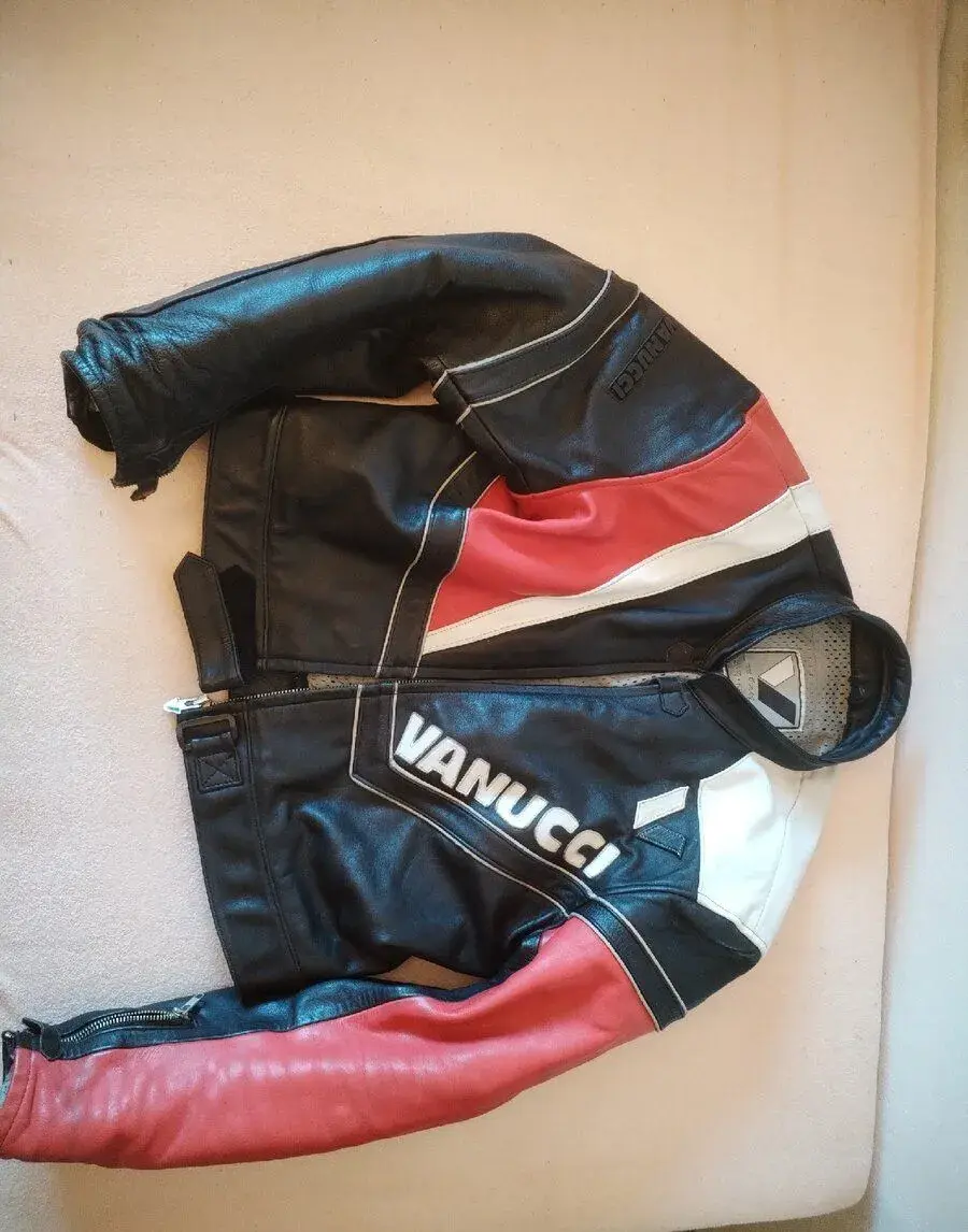 Kožená moto bunda Vanucci – vel. 56