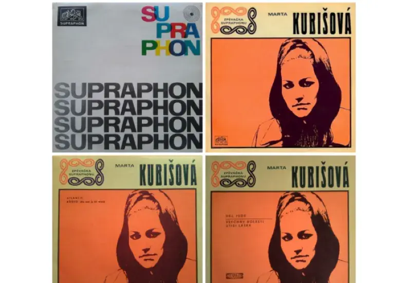 Marta Kubišová: 4 gramofonové desky (Supraphon 1968 - 1969)