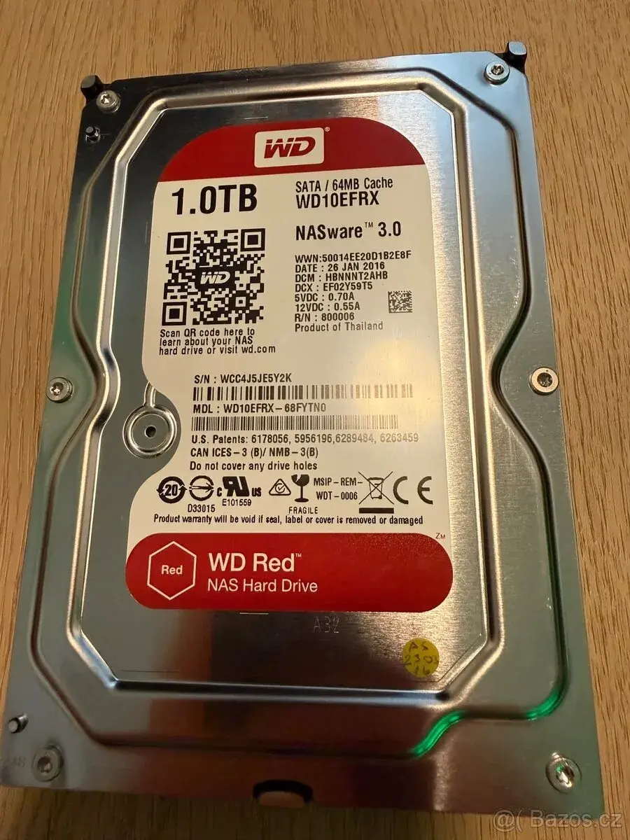 P> HDD 1TB WD RED 3,5"