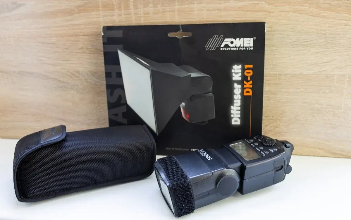 Canon blesk Speedlite 580 EX II + fomei difuzer kit