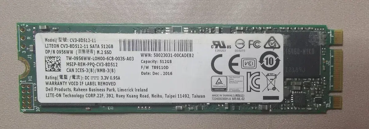 Liteon 512GB SATA M.2 SSD CV3-8D512-11