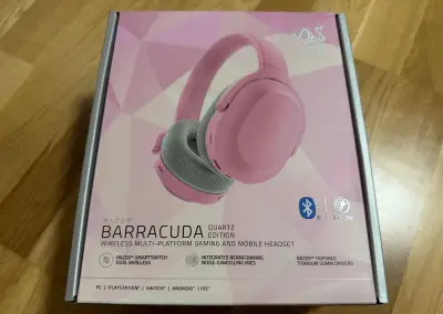 Razer Barracuda Quartz - bezdrátová sluchátka / nové