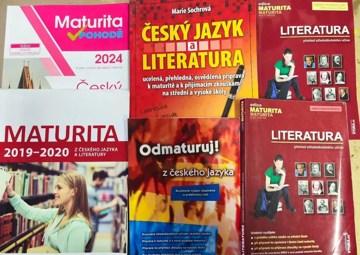 Maturia z českého jazyka,učebnice gymnázium