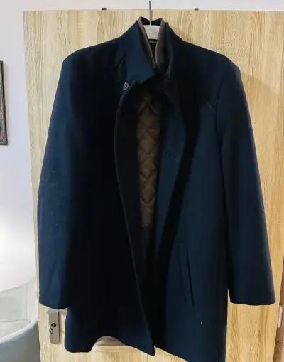 Elegantní vlněný pánský dlouhý kabát Koutný