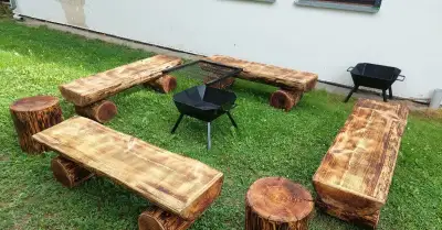 Ohniště včetně laviček