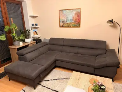 SEDACÍ SOUPRAVA, textil, šedá Stylife