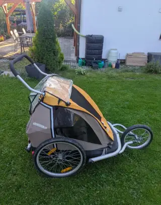Dětský vozík za kolo