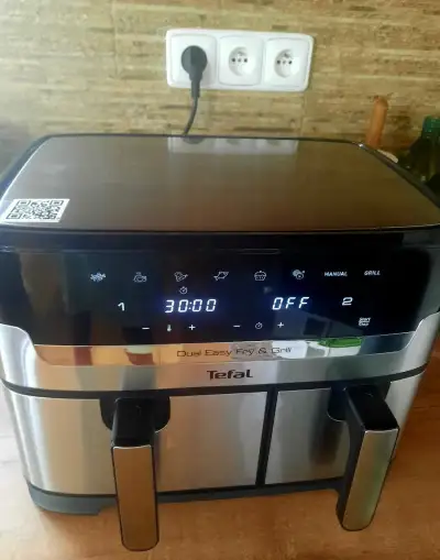 Dvojitá horkovzdušná fritéza Tefal Dual Easy Fry Grill 8,3 L