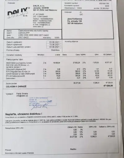 Lednička Dometic RGE 2100 na plyn/el.