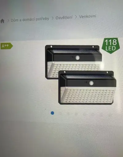 Viking venkovní solární LED světlo s pohyb. senzorem