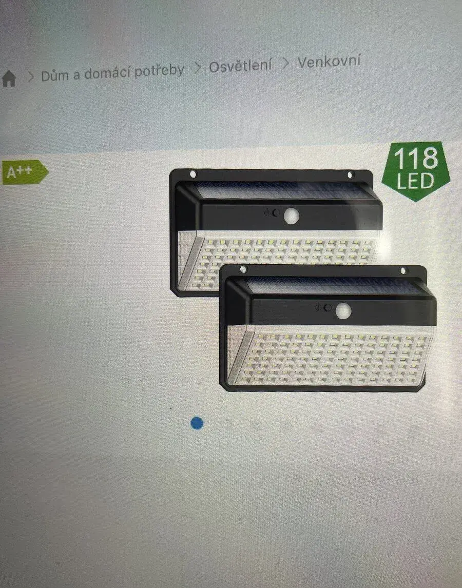 Viking venkovní solární LED světlo s pohyb. senzorem