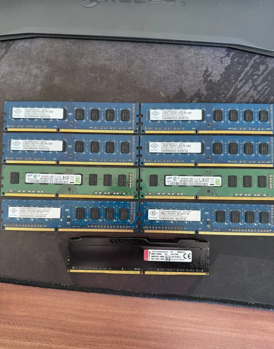 RAMky - 4x4GB DDR3 / 2x4GB DDR3 / 2x2GB DDR3 / 1x8GB DDR4