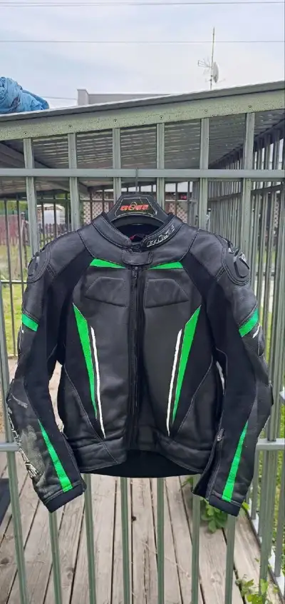Moto-Kombinéza Buse Imola zelená KAWASAKI Vel. 52