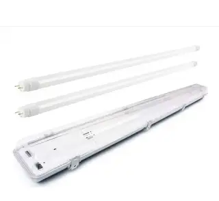 Prachotěsné LED tělesa s odražečem + LED trubice / sady