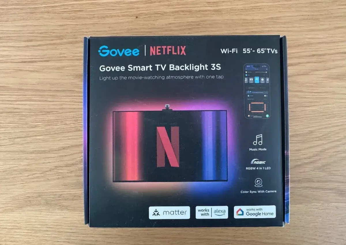 LED osvětlení TV Govee Backlight 3S Netflix TV 55-65