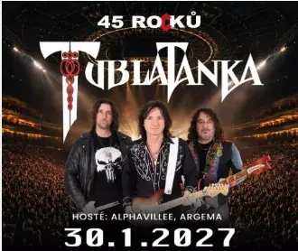 Tublatanka Alphaville Argema 30.1.2027 VIP klubové patro
